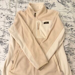 L.L. Bean Cream Fleece Jacket